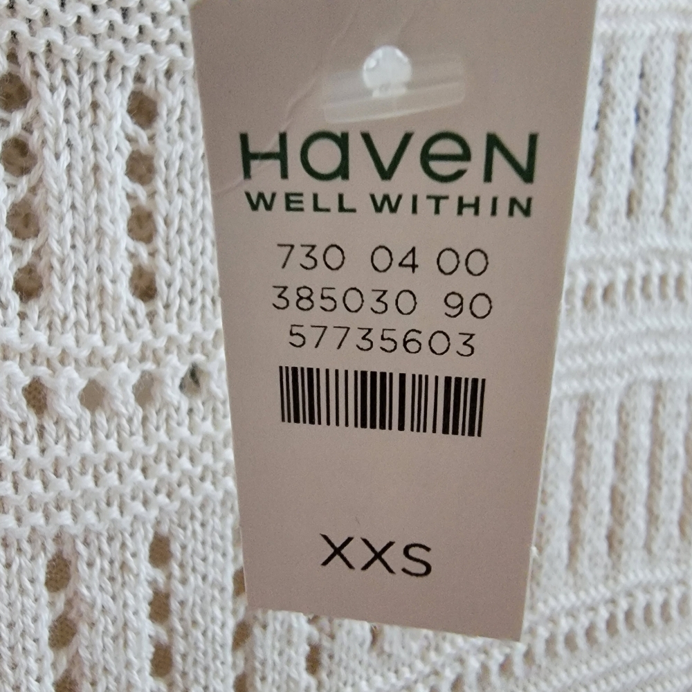 NWT Haven Well Within Organic Cotton Open Knit Mock Neck Maxi organic cotton